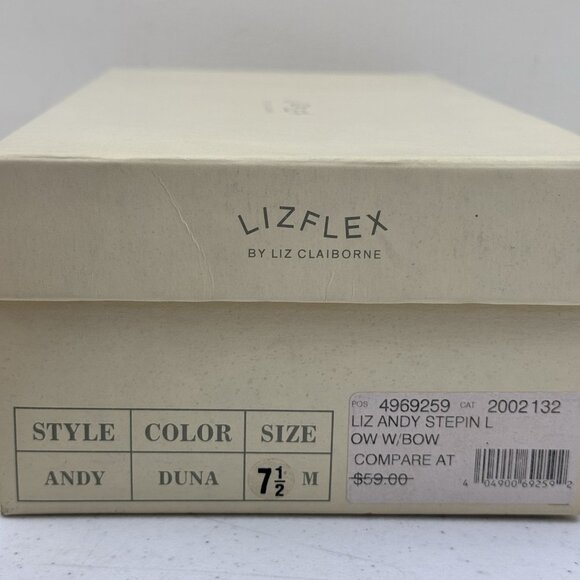 Liz Claiborne Lizflex Andy Stepin Low W/Bow Brown Loafers Size 7.5M - Picture 11 of 11